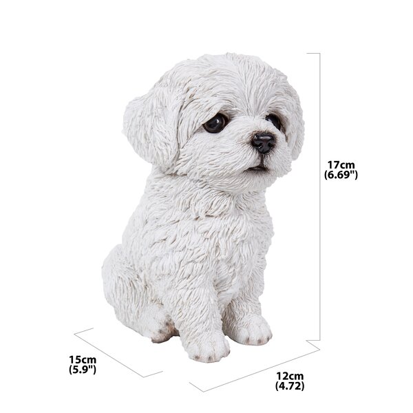 maltese statue dog